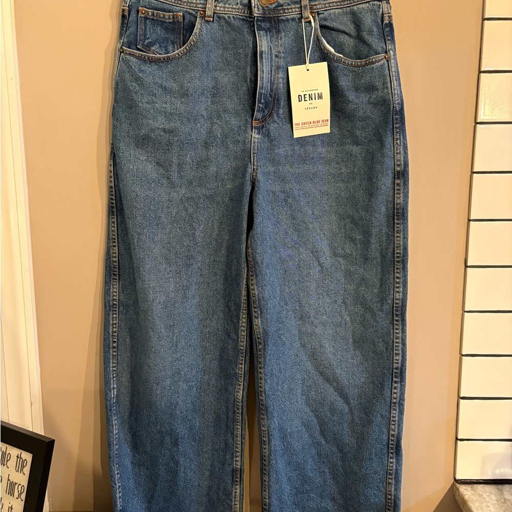 Sezane women’s Straight Blue Jeans